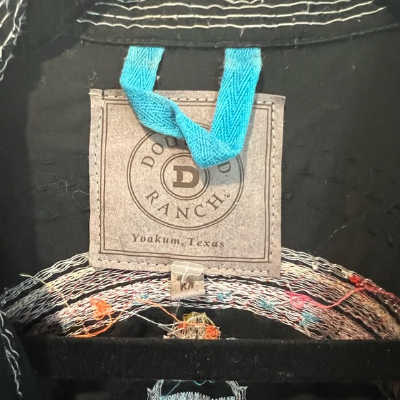 Black Embroidered Women’s Boho Double D Ranch Jacket - Picture 6 of 8